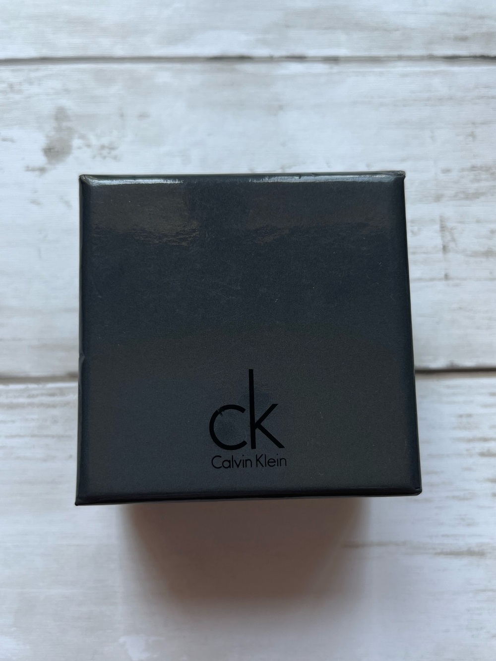 Calvin Klein silver Ring With Smokey Grey Stone Size 8.5 - Picture 11 of 12